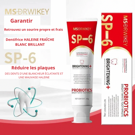 Dentifrice probiotique pour des dents plus blanches et une bouche plus saine