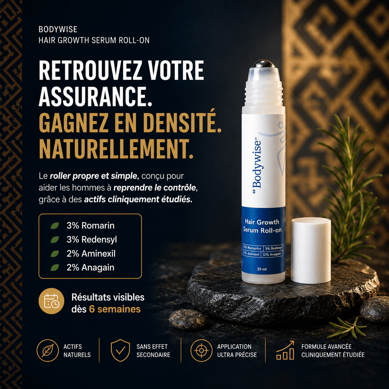 Bodywise – Sérum de Croissance Cheveux & Barbe