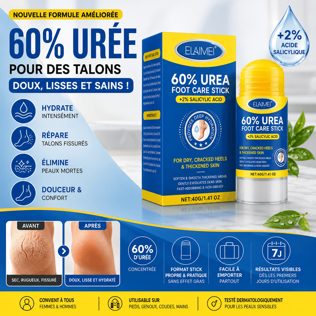 Podovia™ – Stick Réparateur Pieds Secs & Talons Fissurés